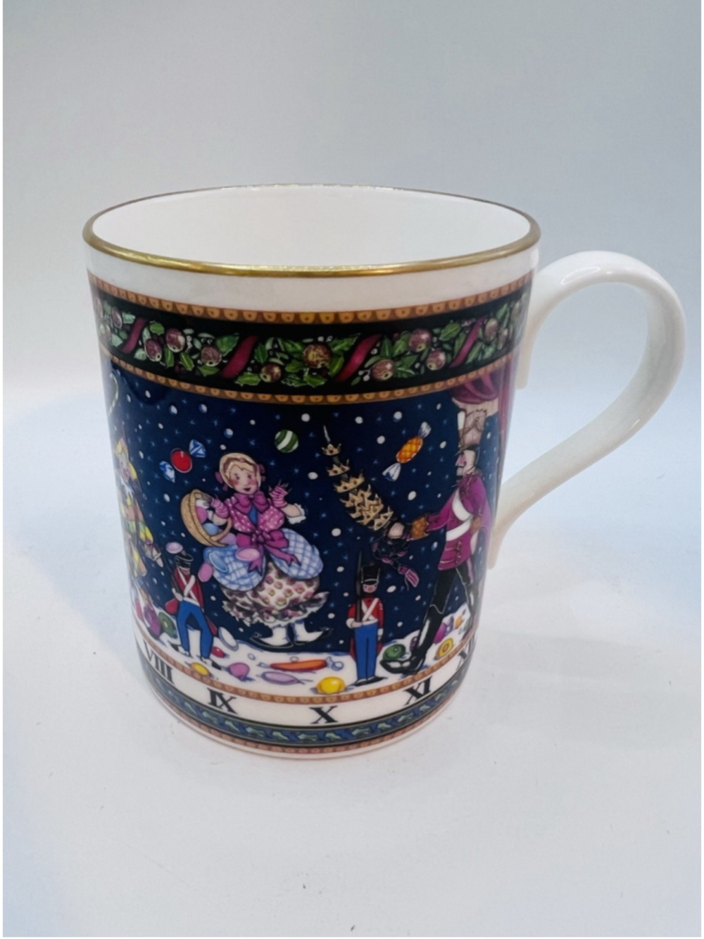 Royal Worcester Christmas Tales Nutcracker Coffee Mug #1 Holiday 1993 Holland